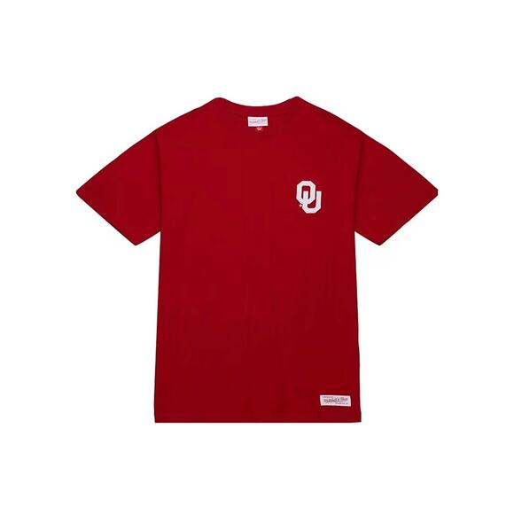 Mitchell & Ness Oklahoma Sooners Vintage-Inspired Red Pocket Men's T-Shirt - Picture 1 of 10